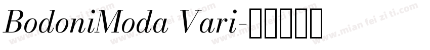 BodoniModa Vari字体转换